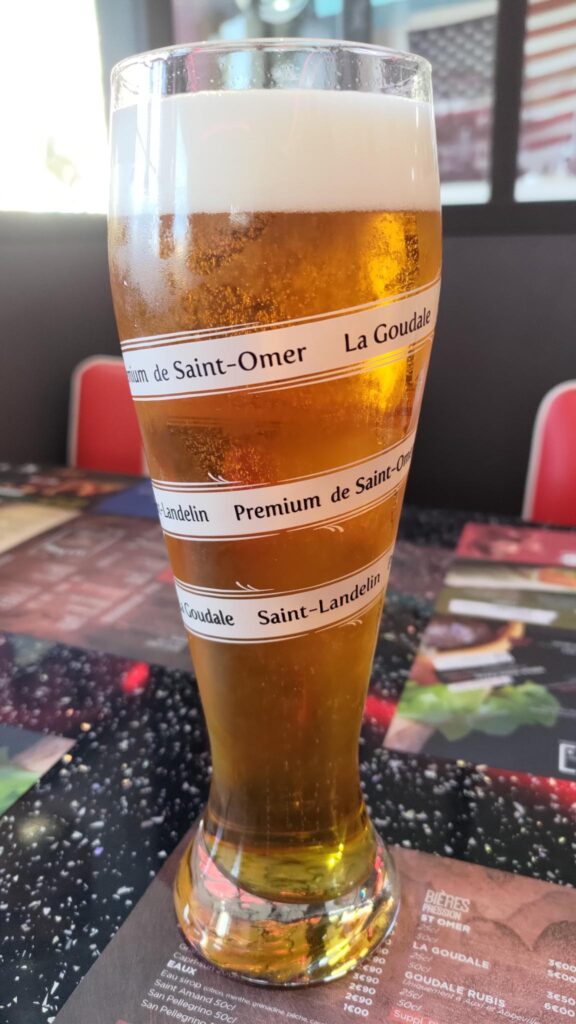 Une pinte de bière de Goudale