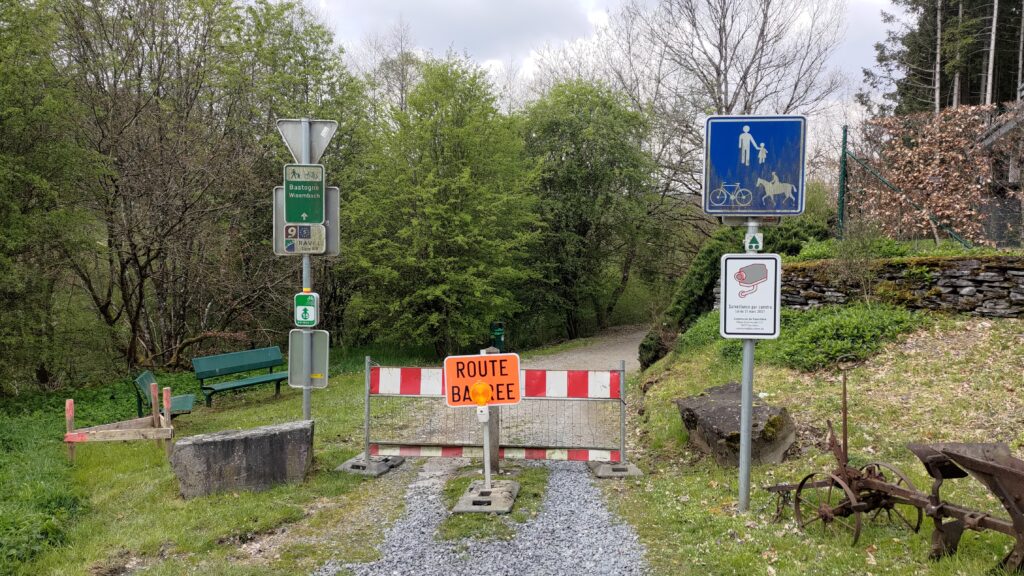 Veloroute EV5 barrée pour travaux