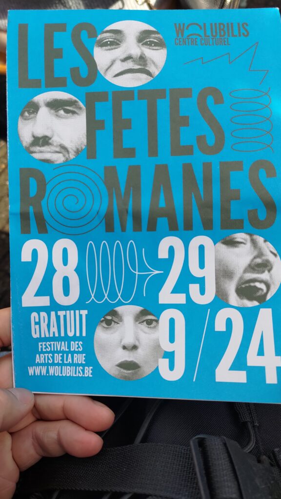 Affiche de "Les fêtes Romanes", festival des arts de la rue à Wolubis le 28/29 septembre 2024