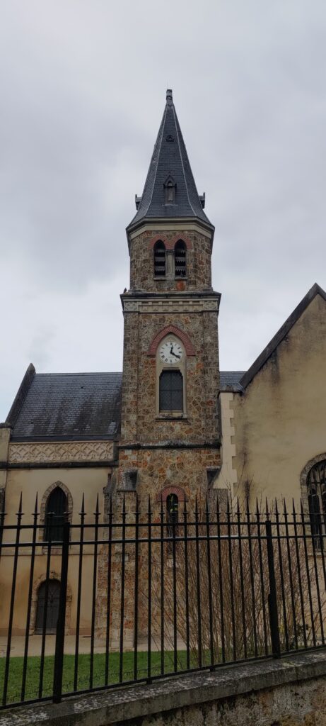 vue d'un clocher d'église