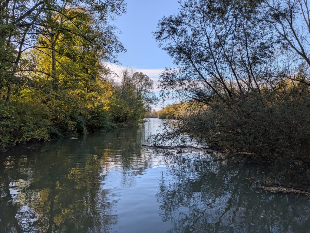Une petite rivière depuis un pont